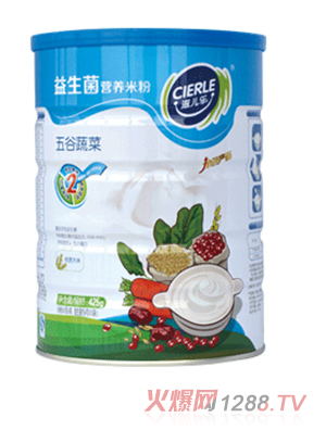 滋兒樂益生菌營養米粉五谷蔬菜