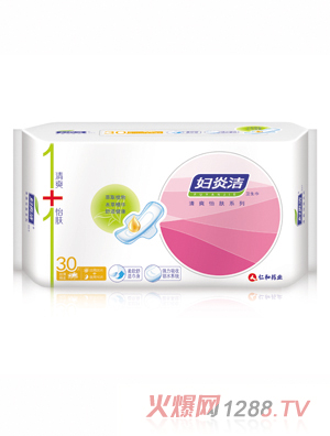 仁和藥業婦炎潔衛生巾-絲薄棉柔30片