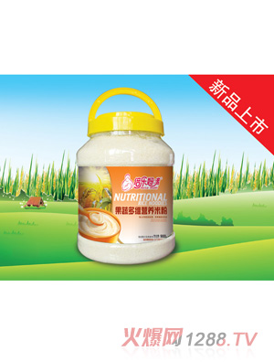 倍樂媽咪營養米粉-果蔬多維900g桶裝