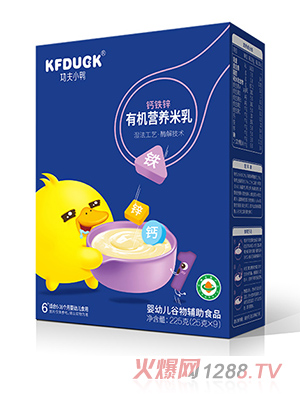 功夫小鴨有機營養米乳-鈣鐵鋅