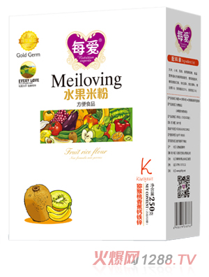 每愛(ài)水果米粉 獼猴桃香蕉鈣鐵鋅 盒裝