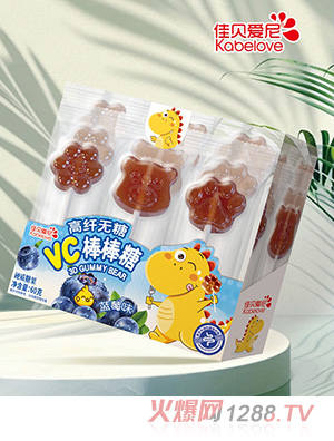 佳貝愛尼高纖無(wú)糖VC棒棒糖-藍(lán)莓味